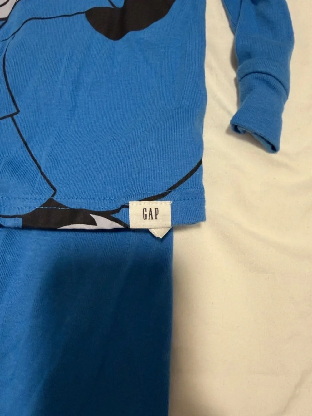 GAP Kids Blue Mickey Mouse Two-Piece Pajama Set 6 months
